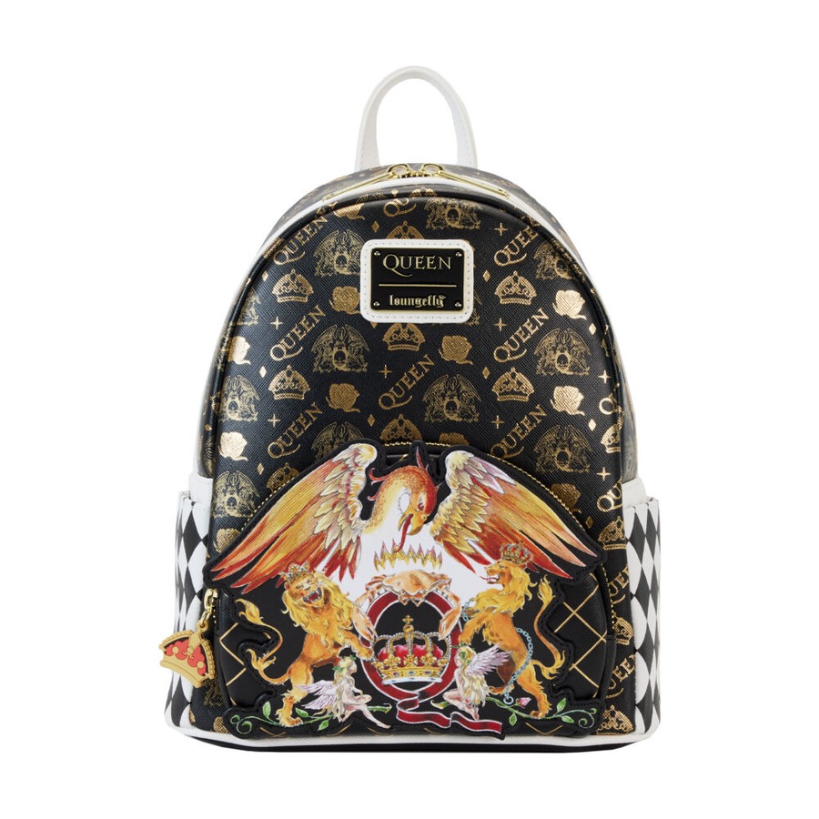 Queen Logo Crest Adjustable Mini Backpack 23x27cm 8y+