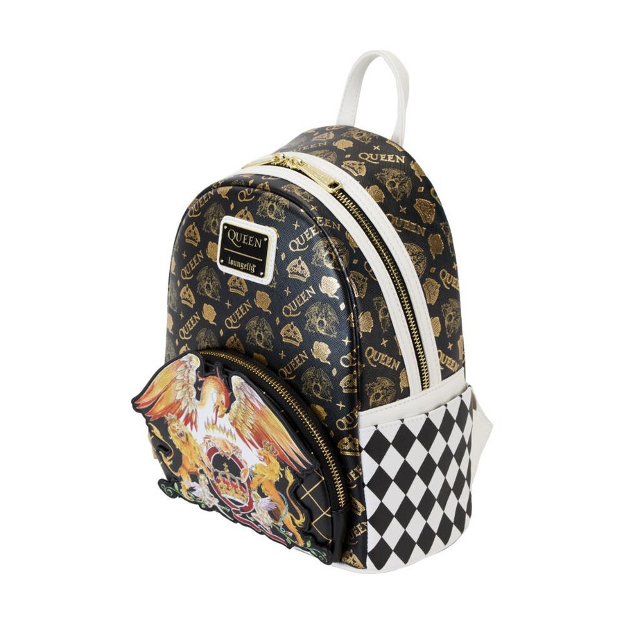 Queen Logo Crest Adjustable Mini Backpack 23x27cm 8y+