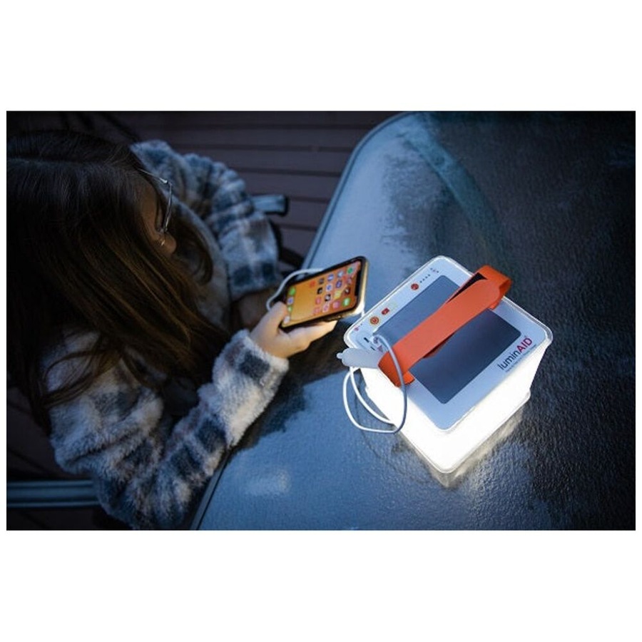 LuminAID PackLite Titan Inflatable Lantern Solar USB Rechargeable Phone Charger