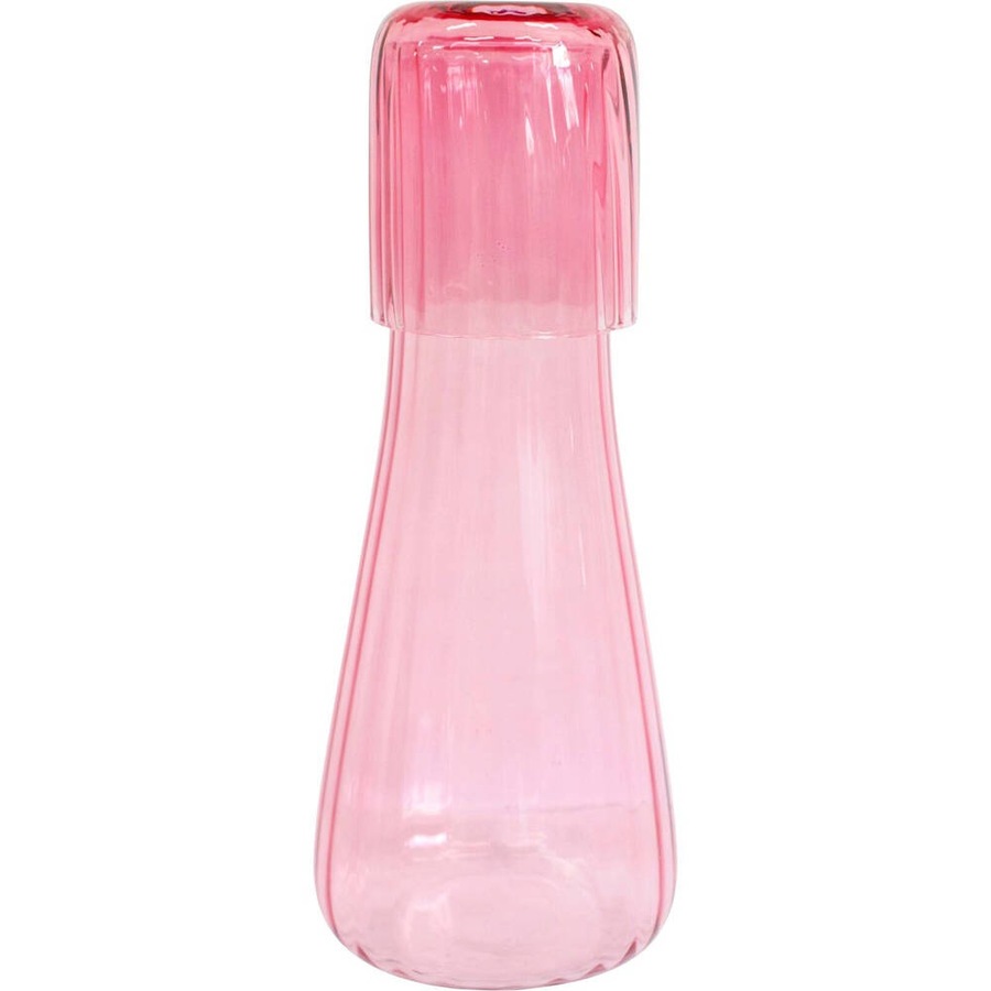 LVD Bedside Carafe & Glass Home/Kitchen Drinkware/Decorative Display 1L Pink