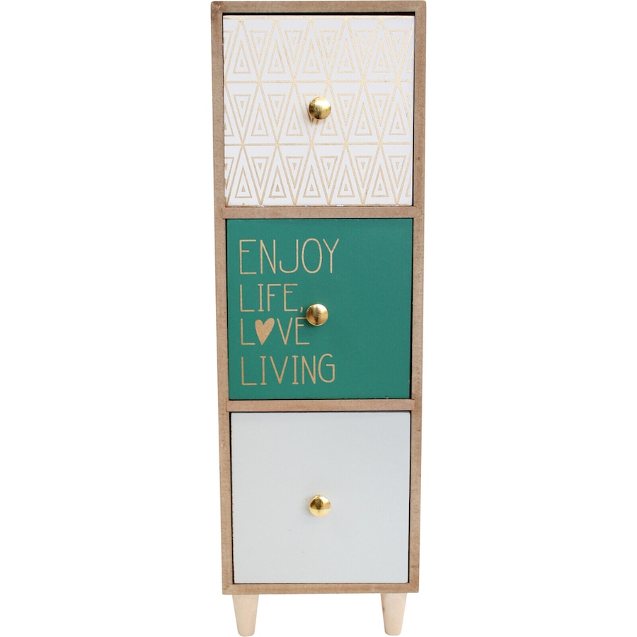 LVD Indie 2 MDF 35.5cm Jewellery Drawer Accessory Organiser Storage Rectangle