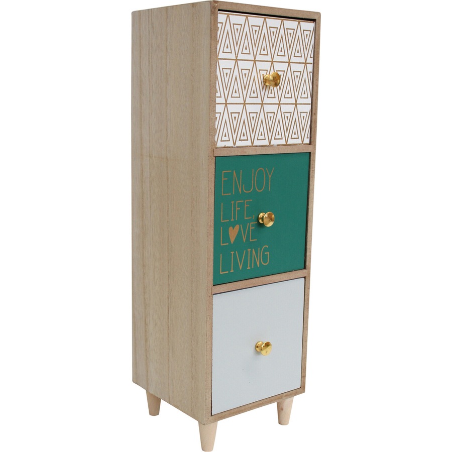 LVD Indie 2 MDF 35.5cm Jewellery Drawer Accessory Organiser Storage Rectangle