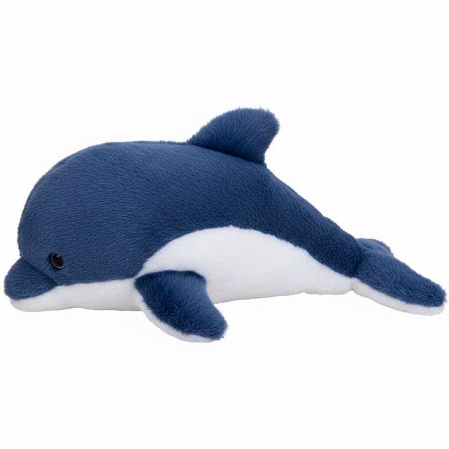 LVD Super-Soft Plush Dolphin Kids Stuffed Animal Toy 29x15cm Assorted