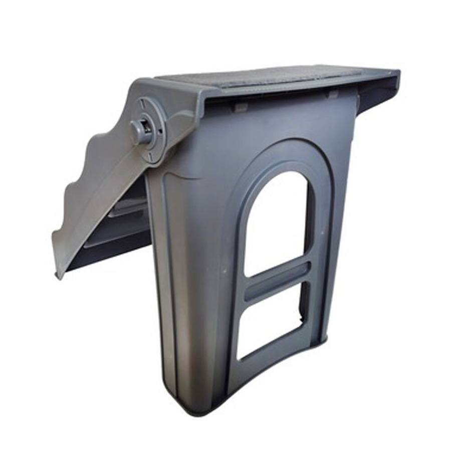 M-Pets 4-Steps 58x50cm Foldable Pet Steps Indoor Stairs/Portable Ladder Grey