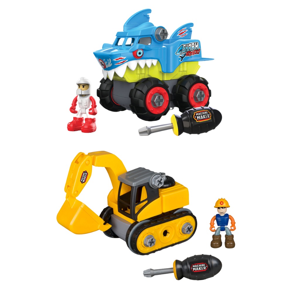 Buy Machine Maker Junior Builder & Monster Force Combo Set Kids Toy ...