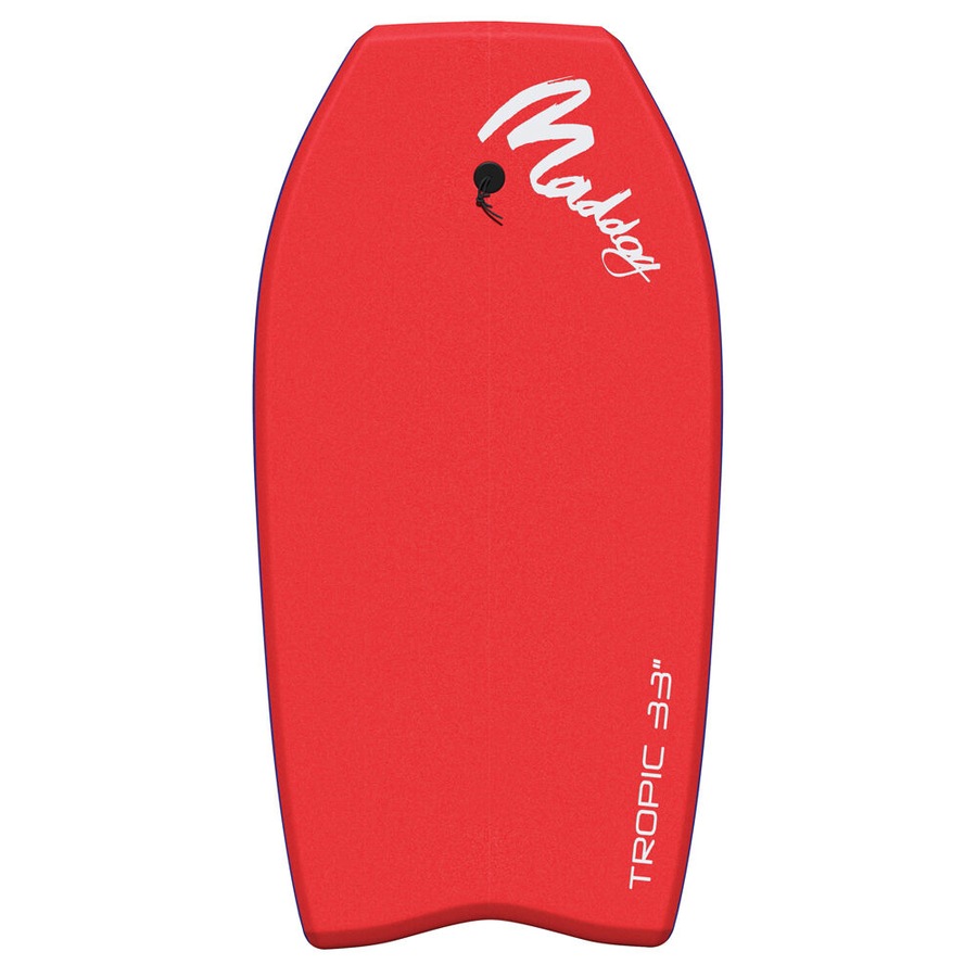 Maddog Lightweight Tropic Bodyboard Beach Boogie Board 37" Red