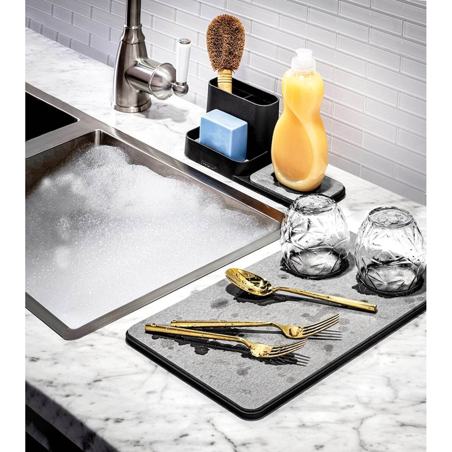 Madesmart Drying Stone Dish Drying Mat Kitchenware Serveware Rect 37x22cm