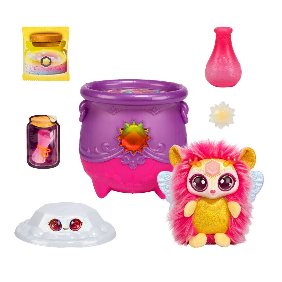 Magic Mixies S4 Magical Gem Surprise Plush Cauldron Kids Toy Assorted 5y+
