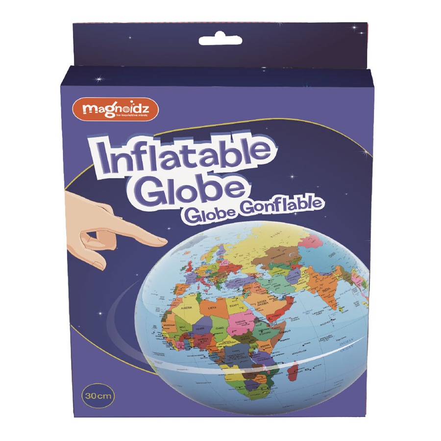 Buy Magnoidz Inflatable Globe 21cm World Map Earth Educational ...