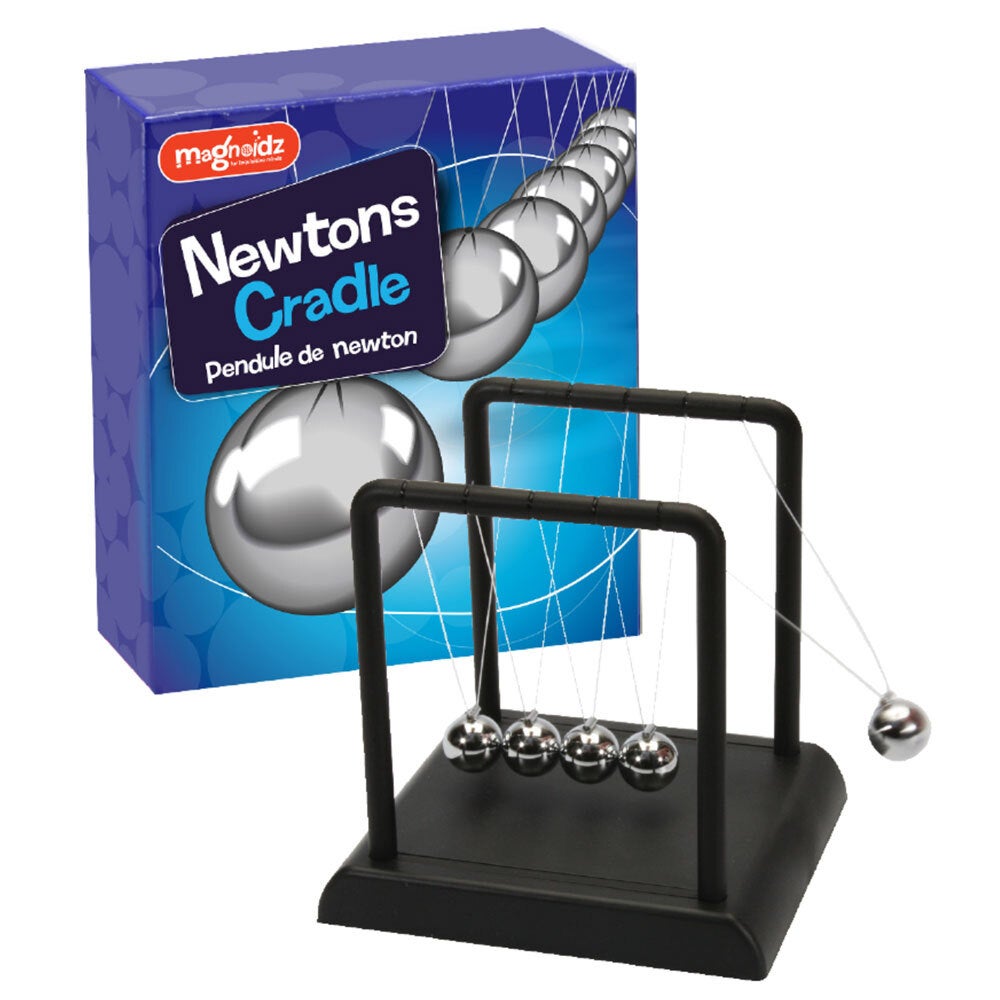 Magnoidz Newtons Cradle Pendulum Bouncing Ball Adult Educational Toy Desk Decor
