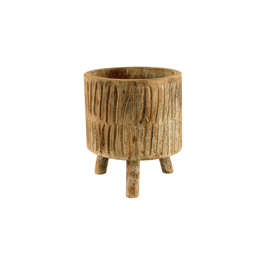 Maine and Crawford Bahni Wood Planter Stand 26x22cm Home/Garden Decor Natural