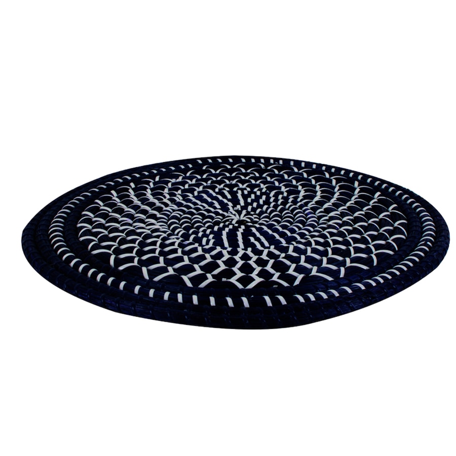 Maine & Crawford Holmes Indigo 38cm Centerpiece Placemat Kitchen Table Mat Large