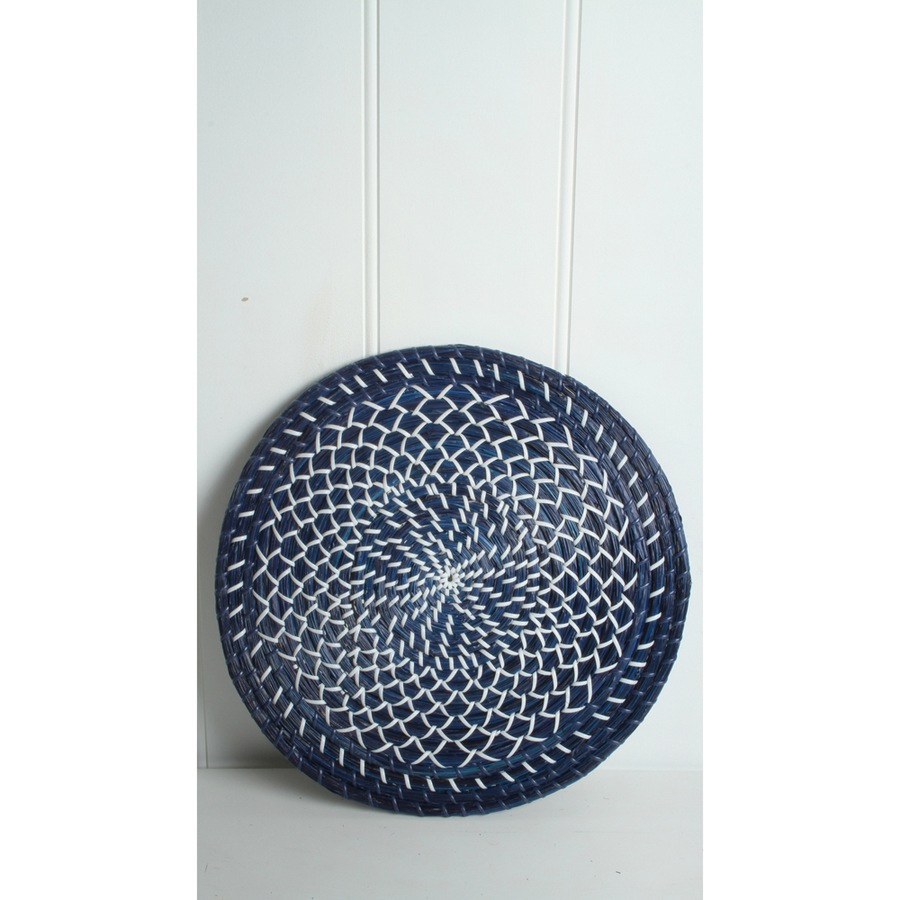 Maine & Crawford Holmes Indigo 38cm Centerpiece Placemat Kitchen Table Mat Large