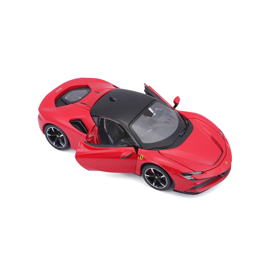 Maisto Race & Play 1:24 Ferrari SF 90 Stradale Hybrid Model Car Kids Toy 3y+