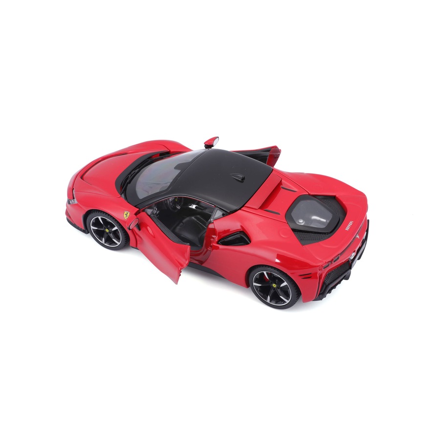 Maisto Race & Play 1:24 Ferrari SF 90 Stradale Hybrid Model Car Kids Toy 3y+