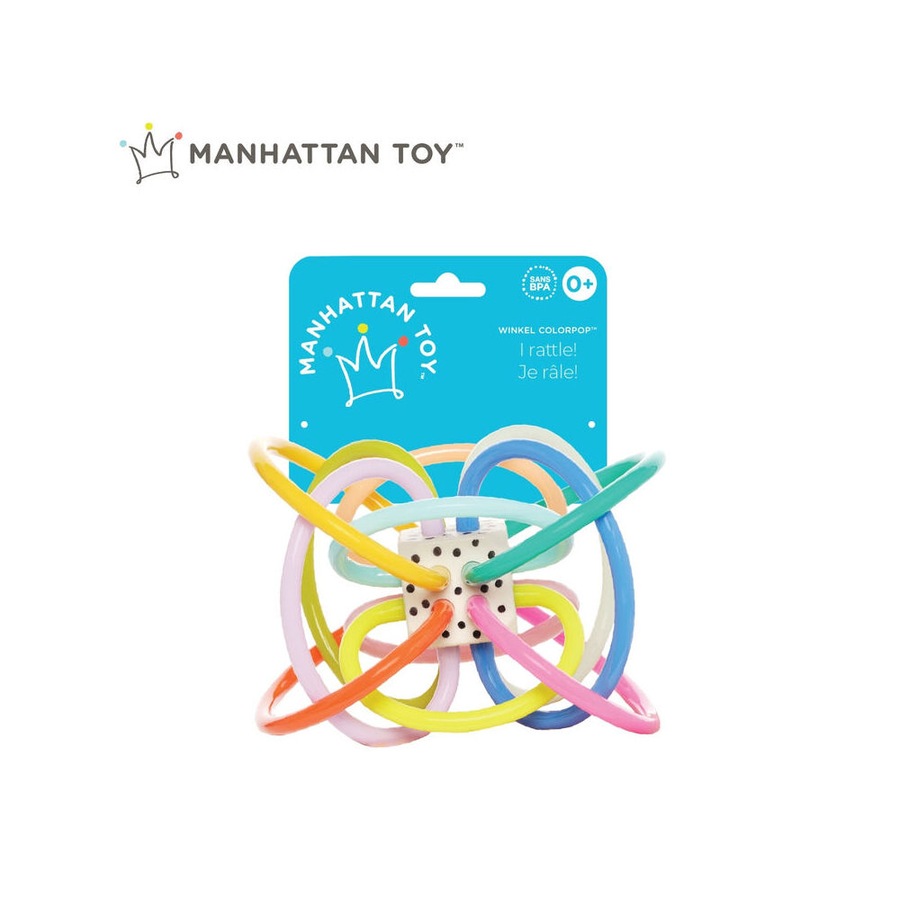 Manhattan Winkel Colorpop Rattle Teether Baby/Infant Sensory Play Toy 0m+
