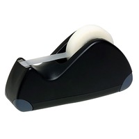 Marbig 66m Rolls Tape Office/School Dispenser/Holder w/ Rubberised Feet Black