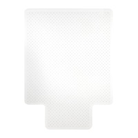 Marbig Chairmat Carp Deluxe 90x120cm Keyhole Mat Office Floor Protector Clear