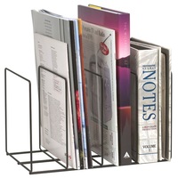 Marbig Wire Instyle Book/Magazine Rack Holder 4 Slot Desk Organiser Office/Home