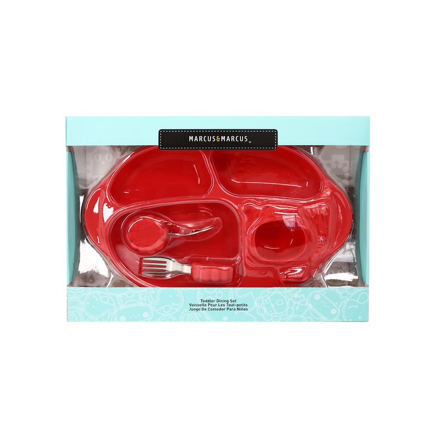 Marcus & Marcus Toddler/Child Silicone Dining Plate Set Red Lion Marcus 18m+