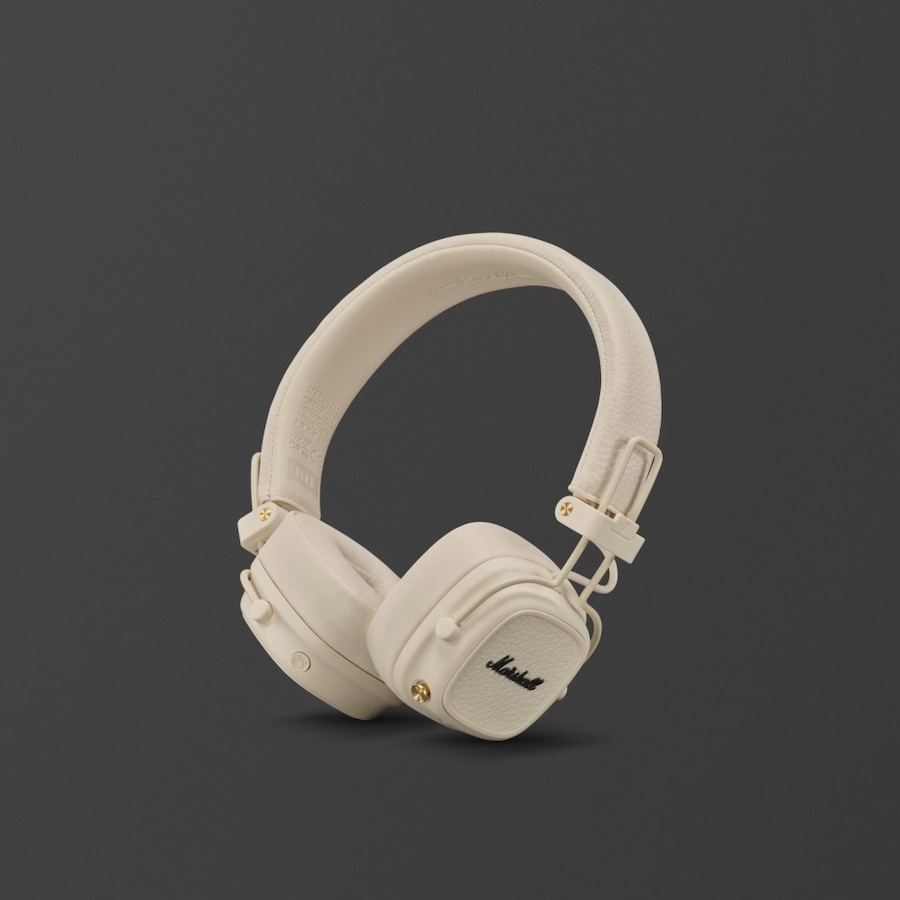 Marshall Major V Wireless Bluetooth Overear Headpones W/ 3.5mm Audio Cord Cream