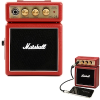 Marshall MS-2R Red Portable Micro Amplifier Amp Speaker f/ Guitar/iPhone/Samsung