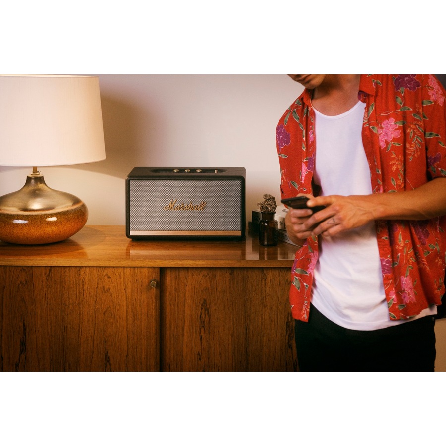 Marshall Stanmore BT II 80W Wireless Bluetooth Speaker w/Bass/Treble/AUX/RCA BLK