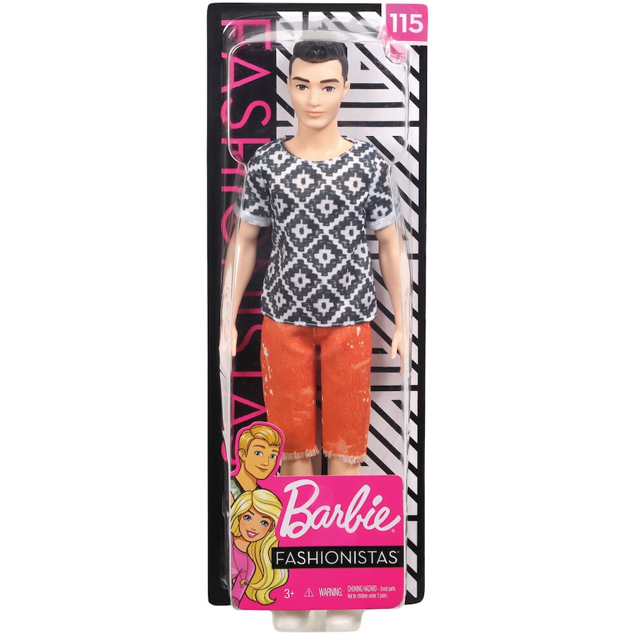 Mattel Barbie Fashionistas Modern Ken Male Dolls Figure 30cm Assorted 3y+