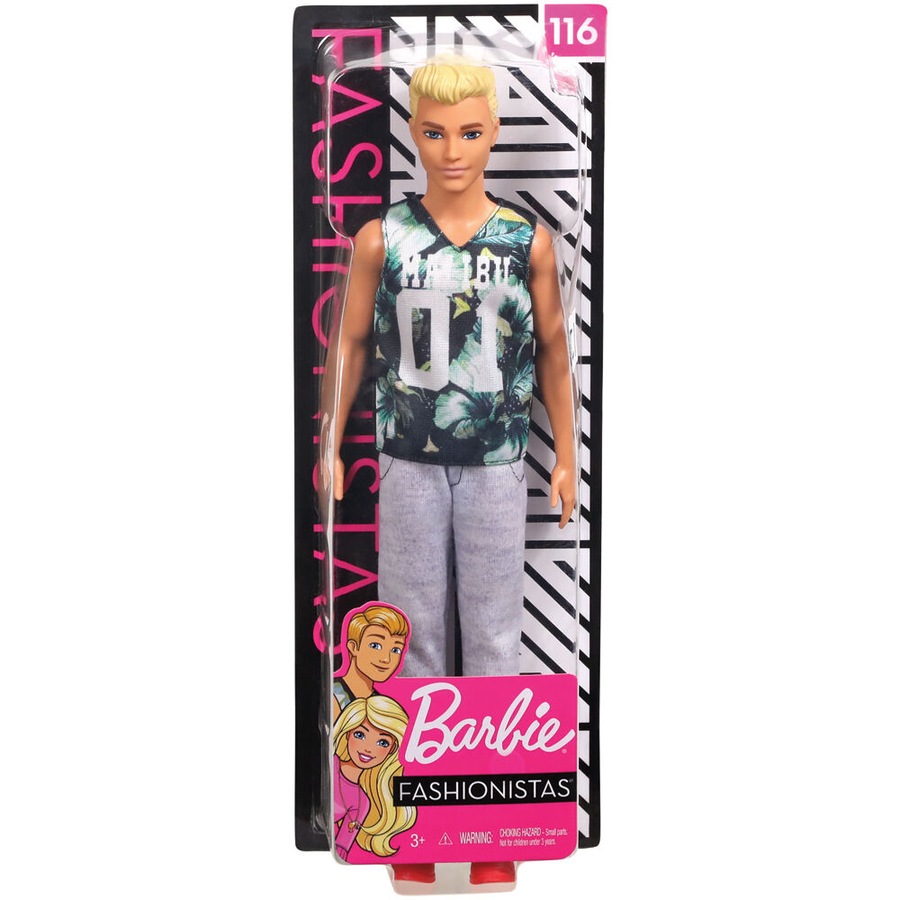 Mattel Barbie Fashionistas Modern Ken Male Dolls Figure 30cm Assorted 3y+