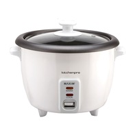 Maxim Kitchen Pro 1.8L/10 Cup Electric Rice Cooker/Cooking Non-Stick Pan White