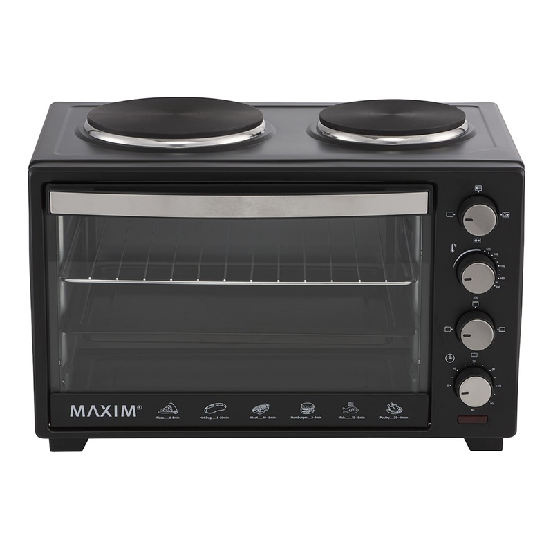 Maxim KitchenPro 30L Electric Portable Table Oven/Roaster w/ Hot Plates