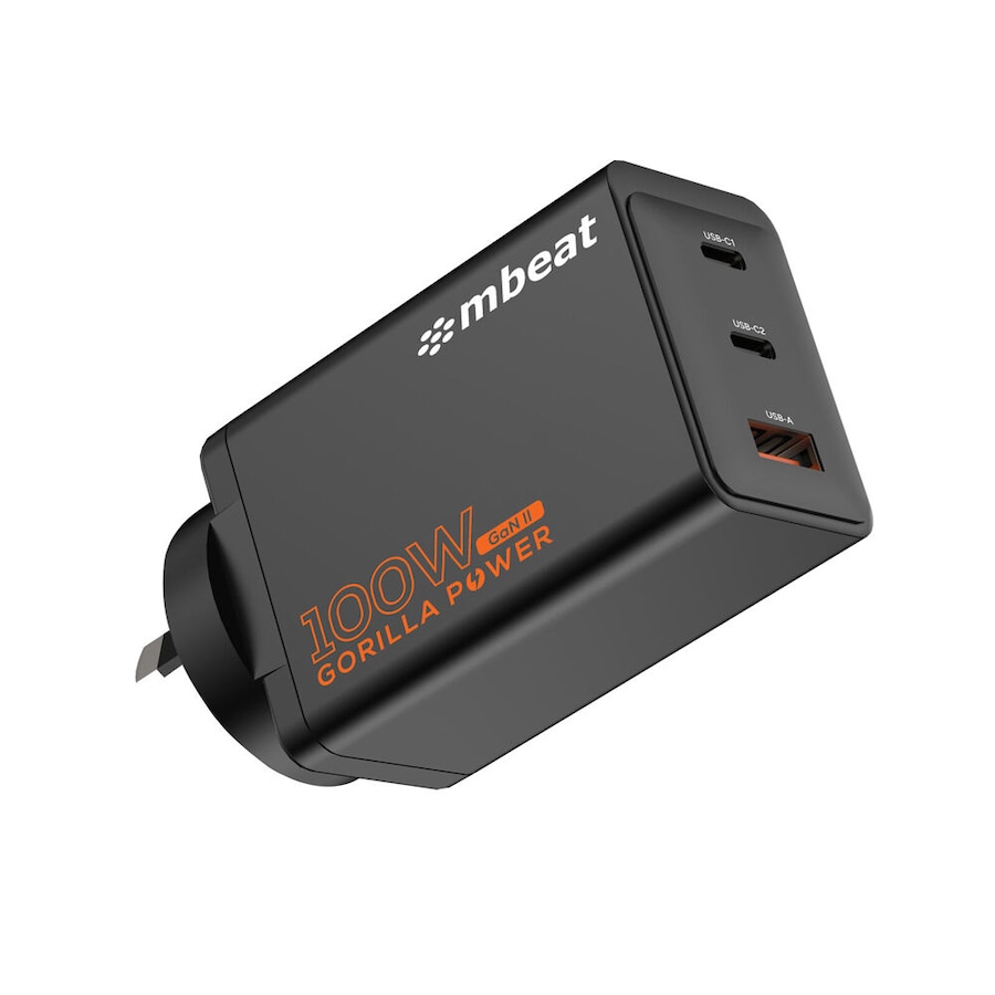 Mbeat Gorilla Power High-Speed Charging 100W Gan II USB-C Charging Plug