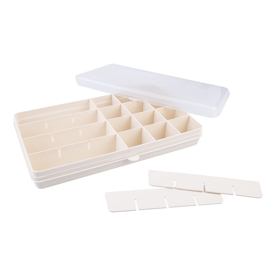 Melii Luxe Snackle Box Food Container w/ 24 Compartments XL Ivory 3y+