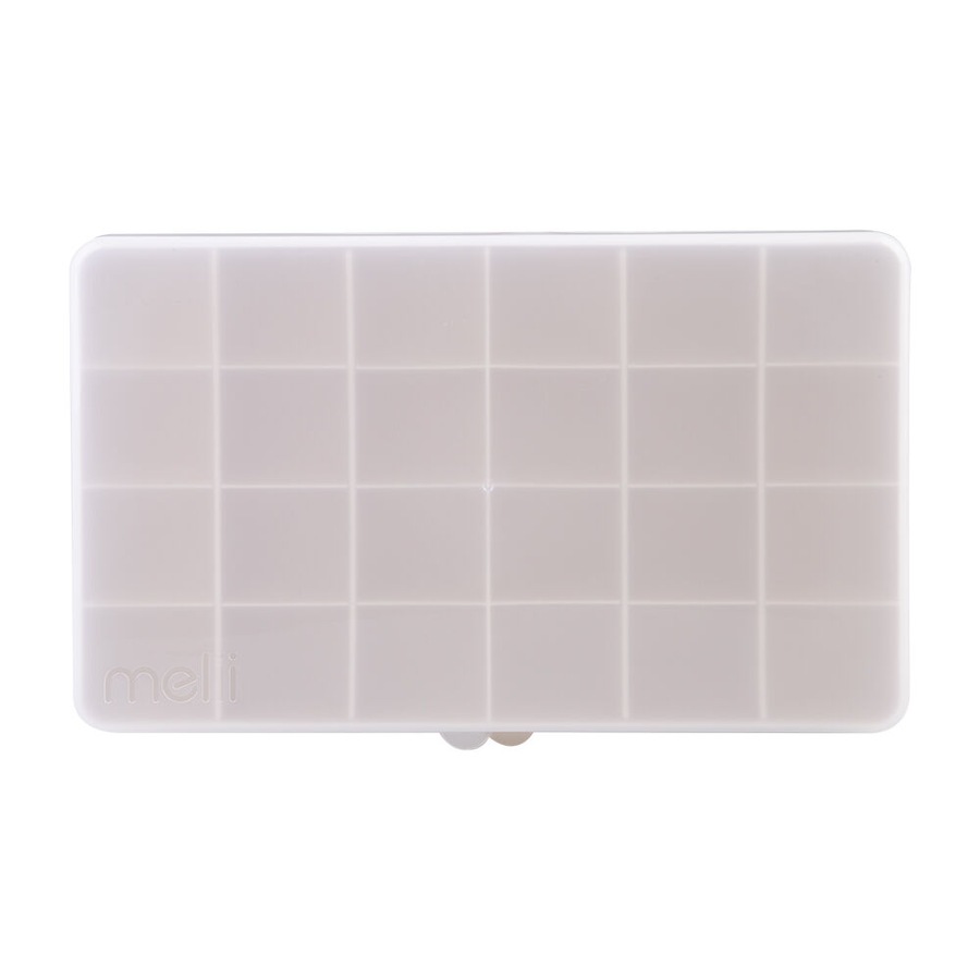 Melii Luxe Snackle Box Food Container w/ 24 Compartments XL Ivory 3y+