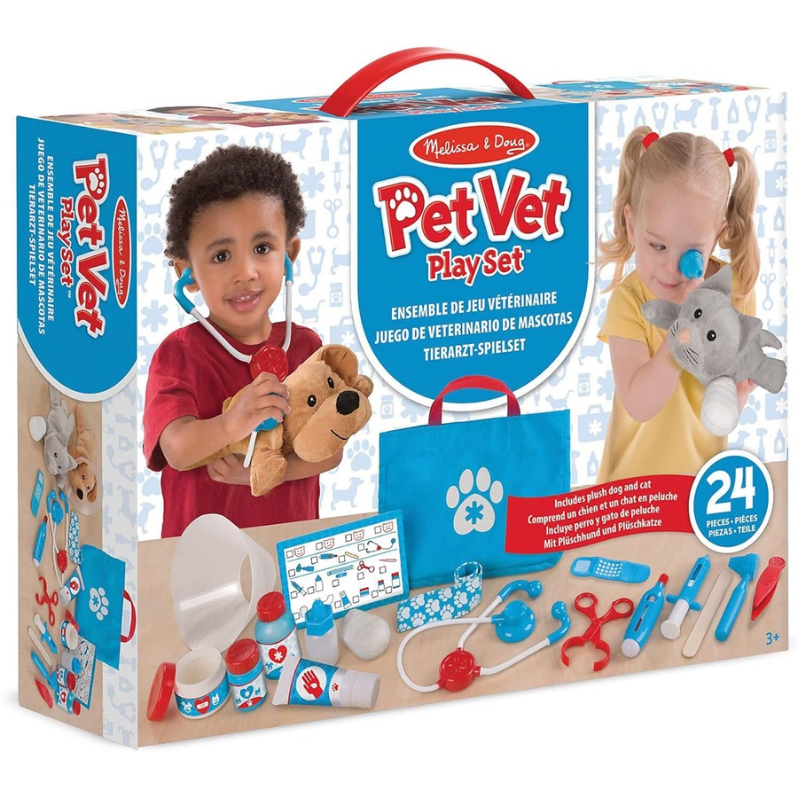 Melissa & Doug Examine & Treat Pet Vet Play Set Kids/Childrens Play Toy 3y+