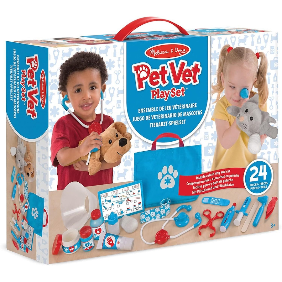 Melissa & Doug Examine & Treat Pet Vet Play Set Kids/Childrens Play Toy 3y+