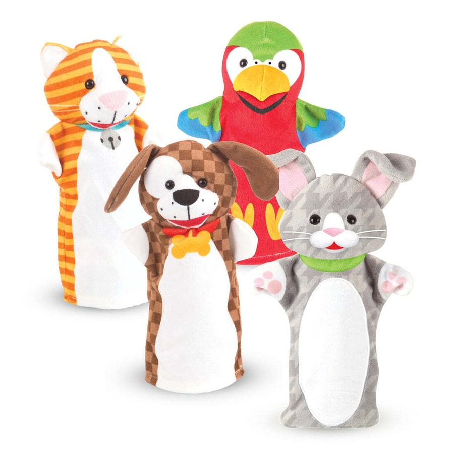 Melissa & Doug Hand Puppets Playful Pets Kids/Childrens Interactive Toy 2+