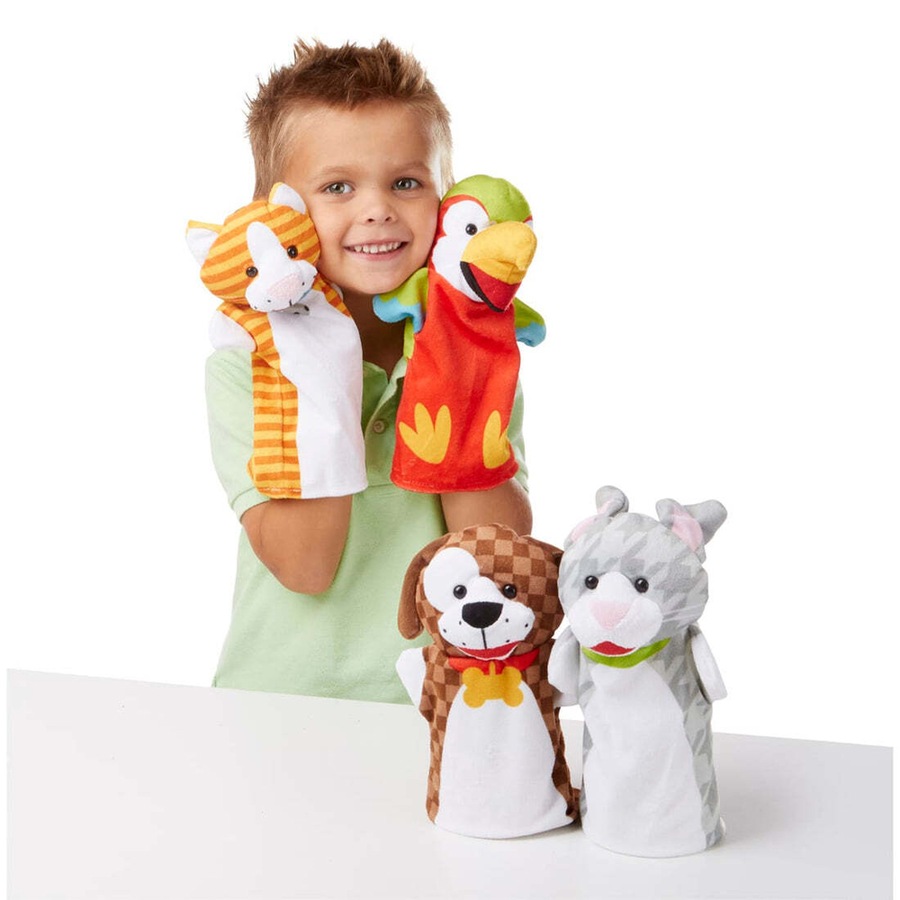 Melissa & Doug Hand Puppets Playful Pets Kids/Childrens Interactive Toy 2+