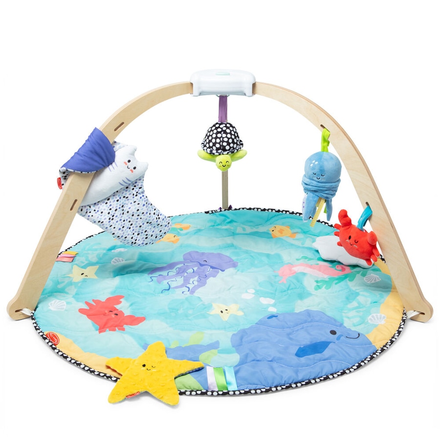 Melissa & Doug Ocean Oasis 77.6cm Easy Fold Baby Activity Play Gym Mat 0m+
