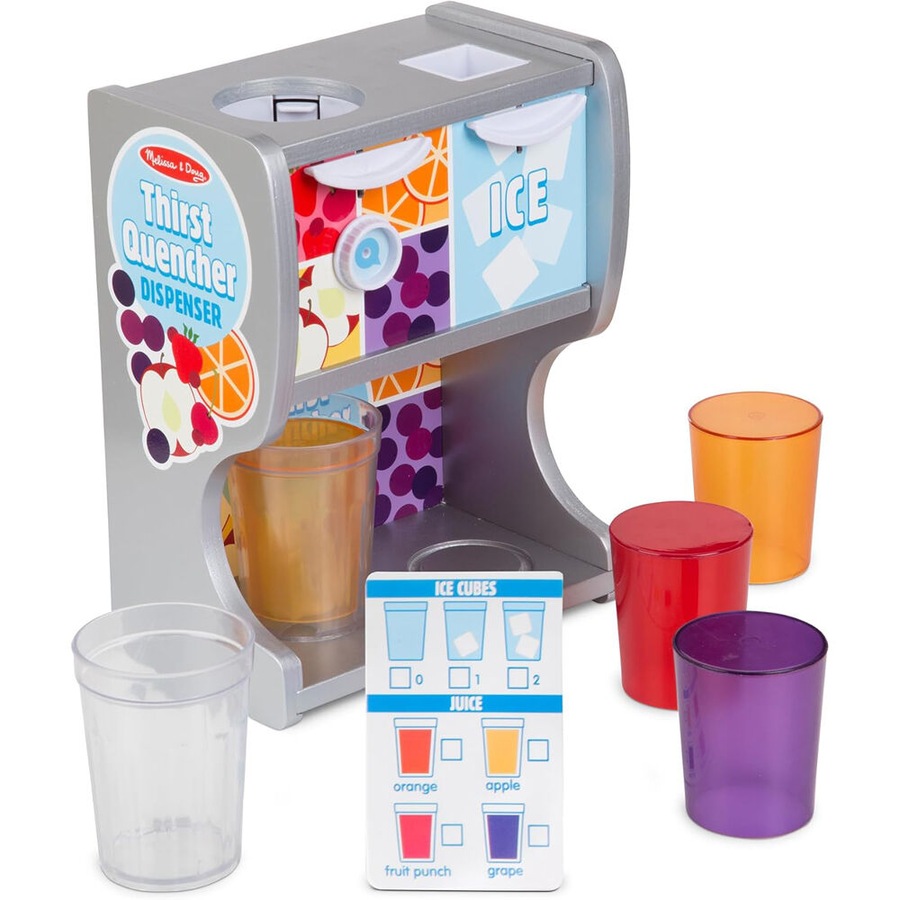 Melissa & Doug Thirst Quencher Dispenser Kids Pretend Kitchen Play Set 3y+