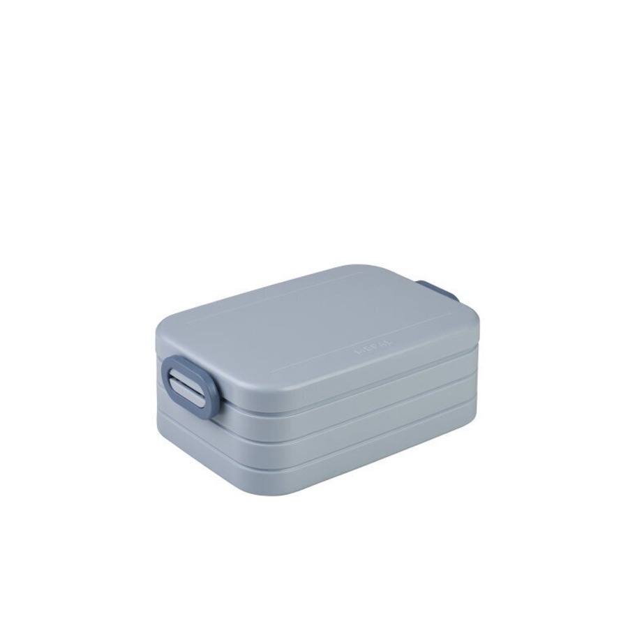Mepal Bento Lunchbox Food Storage w/ Fork Take A Break Midi 900ml Nordic Blue