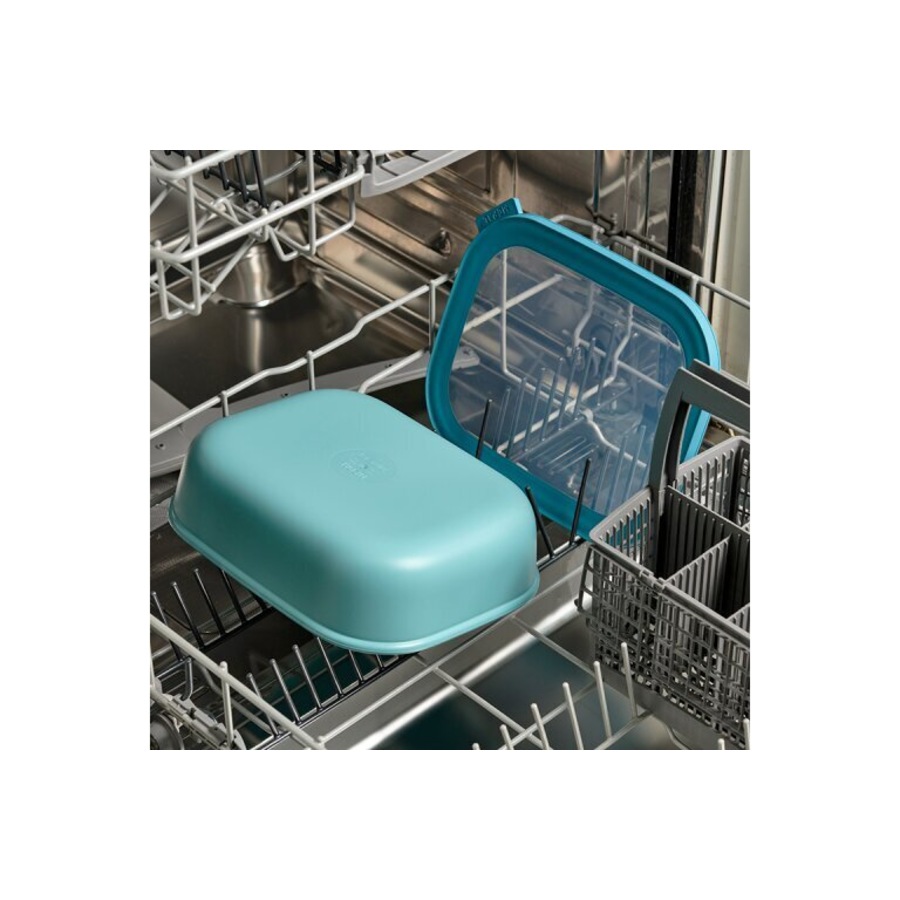 Mepal Multi Cirqula Food Bowl Container w/ Lid Rectangle 1L/34oz Nordic White