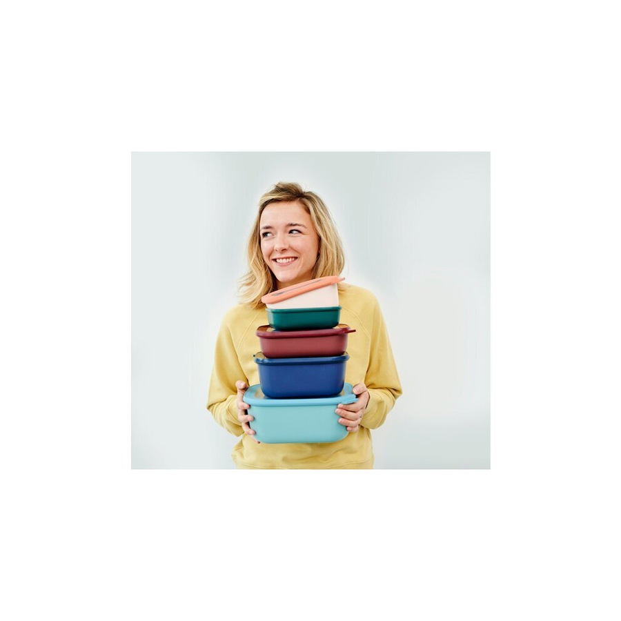 Mepal Multi Cirqula Food Bowl Container w/ Lid Rectangle 1L/34oz Nordic White