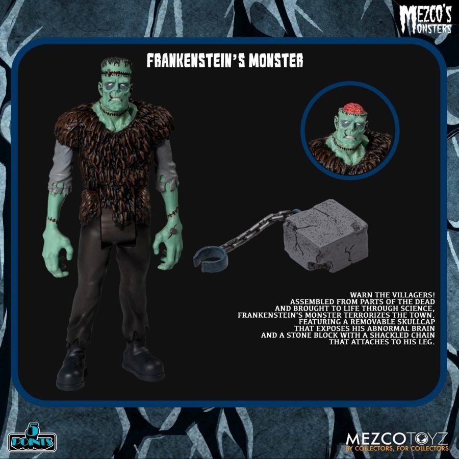 Mezco's Monsters Tower Of Fear Display Figure w/ Deluxe Box Set