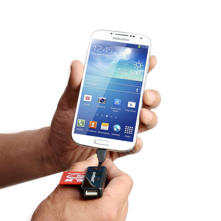 Micro USB Card Reader and Hub for Android Smartphones/Tablet Samsung/Sony/HTC