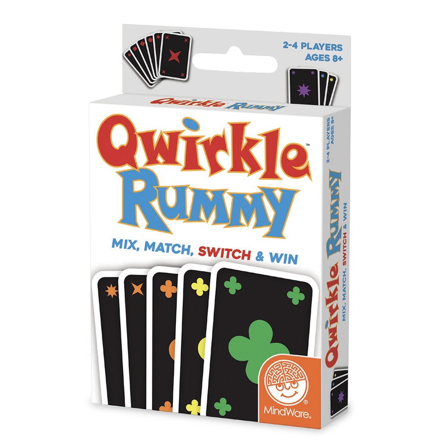 Mindware Qwirkle Rummy Family/Children's Card Match Puzzle/Strategy Game 8y+