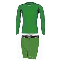 Mitre Neutron Base Layer Compression Sports Shorts/Top Mens Size XL Emerald