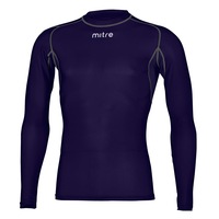 Mitre Neutron Base Layer Navy Compression LS Top Size MD Mens Gym/Sportswear