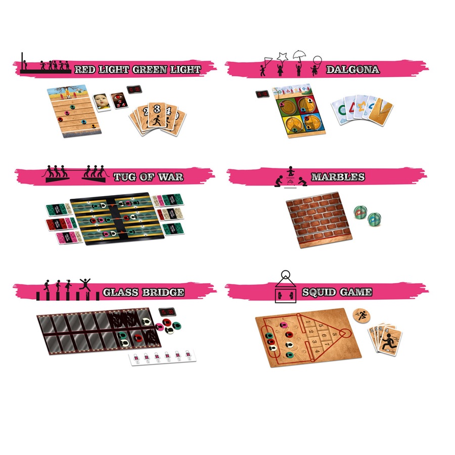 Mixlore Netflix Squid Game Survival Strategy Complete Board Game Adult 16y+