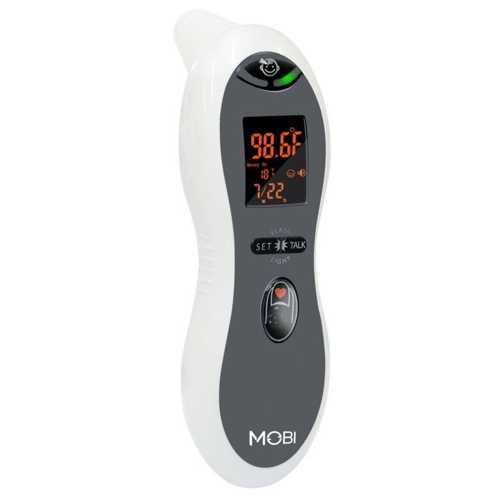 MOBI Pulse/Temperature Infrared LCD Digital Thermometer Baby/Adult/Forehead/Ear